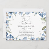 Elegante brunch met Passen getrouwd bruiloft uitno Kaart (Voorkant)