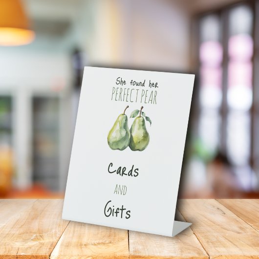 Elegante Brunch Perfect Pear Vrijgezellenfeest Dec Reclamebord Met Voetstuk