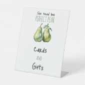 Elegante Brunch Perfect Pear Vrijgezellenfeest Dec Reclamebord Met Voetstuk (Voorkant)