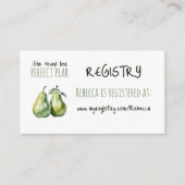 Elegante Brunch Perfect Pear Vrijgezellenfeest Reg Informatiekaartje (Voorkant)