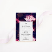 Elegante Brush Stroke Bruiloft Diner Menu Kaart