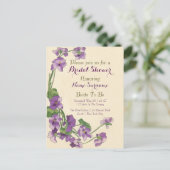 Elegante budget bruids douche uitnodiging (Staand voorkant)