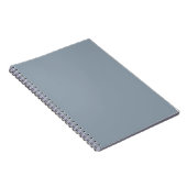 Elegante Budget Stof Blauw Monochroom Notitieboek (Rechterzijde)