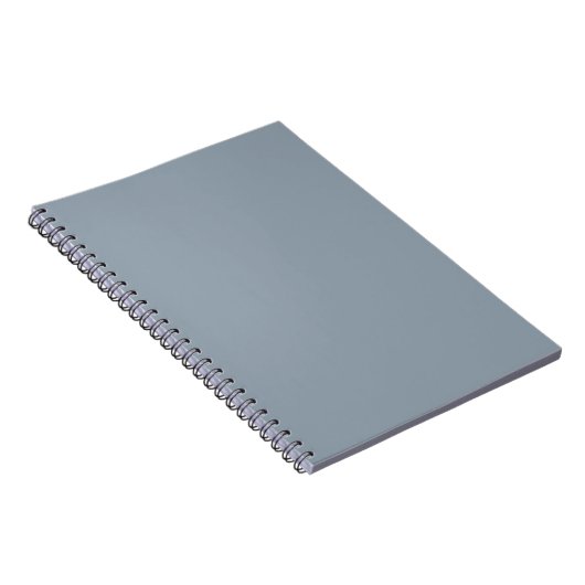 Elegante Budget Stof Blauw Monochroom Notitieboek (Rechterzijde)