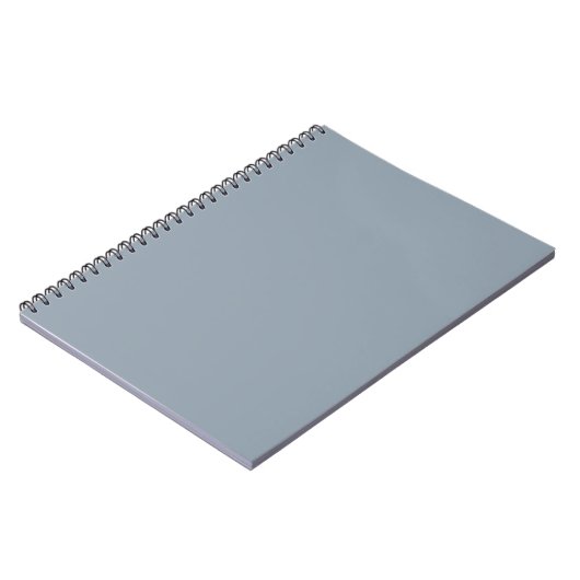 Elegante Budget Stof Blauw Monochroom Notitieboek (Linkerzijde)