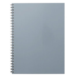 Elegante Budget Stof Blauw Monochroom Notitieboek