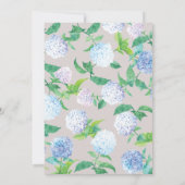 Elegante Bunny Floral Krans Eerste Verjaardag Kaart (Achterkant)