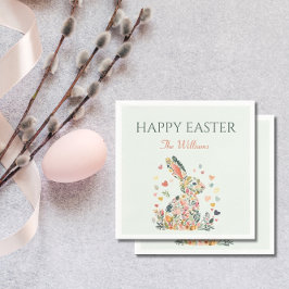 Elegante Bunny Spring Brunch Servet