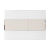 Elegante Burgandy Green Cream Bloemenbruiloft Uitnodigingen Wikkel (Achterkant Voorbeeld)