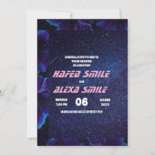 Elegante burgund roos en floral design Wedding In Kaart (Voorkant)