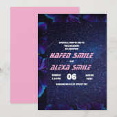 Elegante burgund roos en floral design Wedding In Kaart (Voorkant / Achterkant)