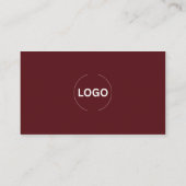 Elegante Burgundy Bedankkaart QR Code Visitekaartje (Achterkant)