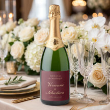 Elegante Burgundy Gouden Script Minimalistische Tr