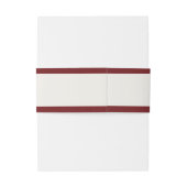 Elegante Burgundy & Ivoor Huwelijk Uitnodigingen Wikkel (Achterkant Voorbeeld)