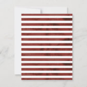 Elegante Burgundy Marsala Vetplanten Bruiloft Save The Date (Achterkant)