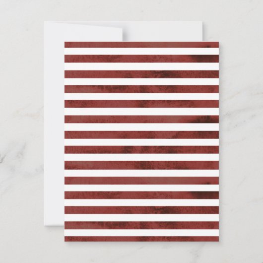 Elegante Burgundy Marsala Vetplanten Bruiloft Save The Date (Achterkant)