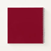 Elegante Burgundy Notes Notitieboek (Achterkant)