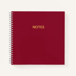 Elegante Burgundy Notes Notitieboek
