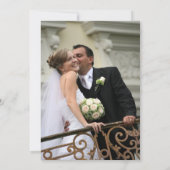 Elegante Burgundy Roze Goud Glitter Bloem Foto Bedankkaart (Achterkant)