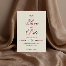 Elegante Burgundy Schrift Cream Ivory Boog Huwelij
