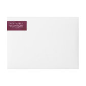 Elegante Burgundy Zalig Kerst Groet (Voorkant)