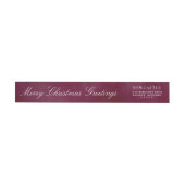 Elegante Burgundy Zalig Kerst Groet (Individueel)