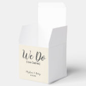 Elegante Burlap Wij houden van aangepaste cookies Bedankdoosjes (Geopend)