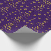 Elegante Business Logo Snowflakes Corporate Holida Cadeaupapier (Hoek)