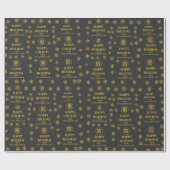 Elegante Business Logo Snowflakes Corporate Holida Cadeaupapier (Vlak)