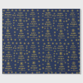 Elegante Business Logo Snowflakes Corporate Holida Cadeaupapier (Vlak)