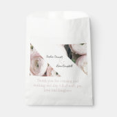 Elegante Buttercup Blush Roze Bloem Bedankzakje (Voorkant)