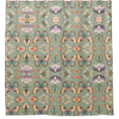 Elegante Butterfly Artisan Douchegordijn (Voorkant)