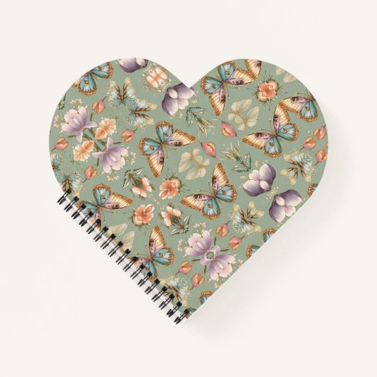Elegante Butterfly Artisan Notitieboek (Voorkant)