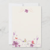 Elegante Butterfly Forest Blank Kaart (Voorkant)
