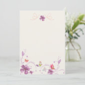 Elegante Butterfly Forest Blank Kaart (Staand voorkant)