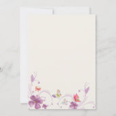 Elegante Butterfly Forest Blank Kaart (Achterkant)