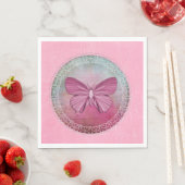 Elegante Butterfly Pink Party servetten (Insitu)