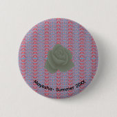 Elegante Buttonnen | Goud, zilver en 3D Design Ronde Button 5,7 Cm (Voorkant)
