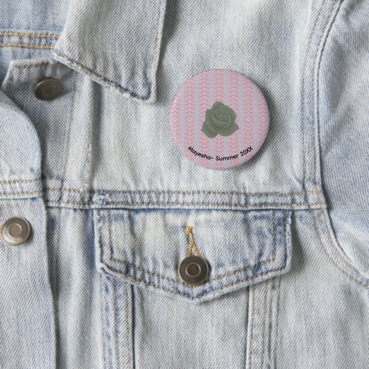 Elegante Buttonnen | Goud, zilver en 3D Design Ronde Button 5,7 Cm (In situ)