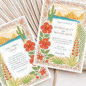 Elegante Cabo San Lucas De Boog Bloemen Huwelijk Kaart