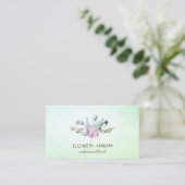 Elegante Cactus Succulent Groen Visitekaartje (Staand voorkant)