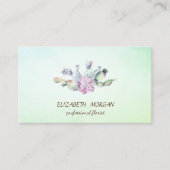 Elegante Cactus Succulent Groen Visitekaartje (Voorkant)