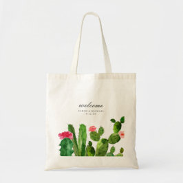 Elegante cactus tuin | Bruiloft Tote Bag