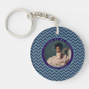 Elegante Cadeau-ideeën Streeppatroon Sleutelhanger