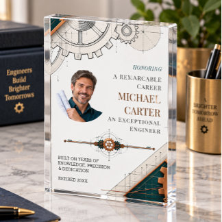 Elegante cadeau voor aftredende ingenieur fotoblokken