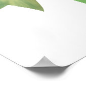 Elegante cadeauband - modern kerstontwerp poster (Hoek)