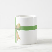 Elegante cadeaubow – modern kerstontwerp koffiemok (Center)