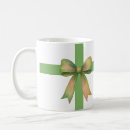 Elegante cadeaubow – modern kerstontwerp koffiemok
