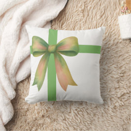 Elegante cadeaubow – modern kerstontwerp kussen