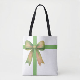 Elegante cadeaubow – modern kerstontwerp tote bag